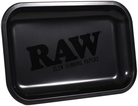 Set de Regalo para Fumadores: Bandeja de Rolling RAW Negra Mate 10.8 x 6.9, Cenicero RAW, Contenedor a Prueba de Olores THE BOAT, Papeles Orgánicos - imagen 3
