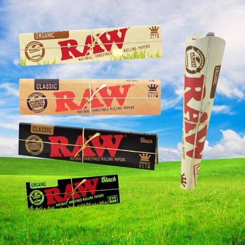 Set de Regalo para Fumadores: Bandeja de Rolling RAW Negra Mate 10.8 x 6.9, Cenicero RAW, Contenedor a Prueba de Olores THE BOAT, Papeles Orgánicos - imagen 4