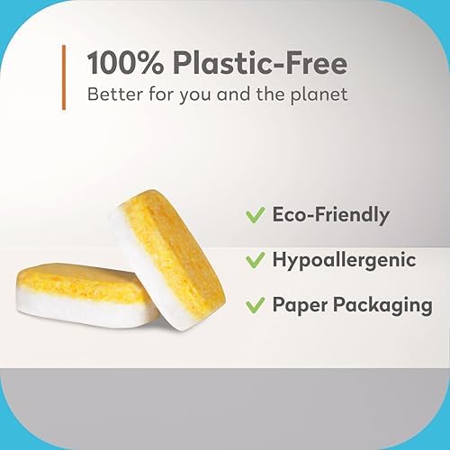 Tabletas para Lavavajillas a Base de Plantas Orange - 56 Piezas | 100% Aceite de Naranja de Grado Alimenticio, Limpieza Profunda, Ecológicas, Sin - imagen 7