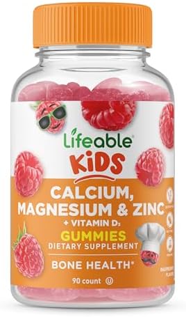 Gomitas de Calcio, Magnesio y Zinc para Niños Lifeable | Suplemento de Calcio con Vitamina D3 | 90 Gomitas para la Salud Ósea - imagen 1