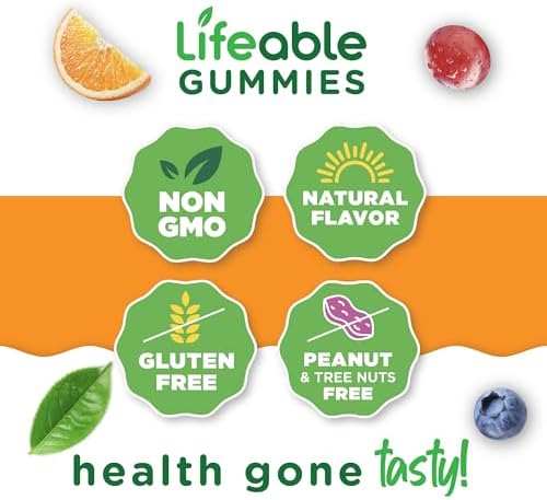 Gomitas de Calcio, Magnesio y Zinc para Niños Lifeable | Suplemento de Calcio con Vitamina D3 | 90 Gomitas para la Salud Ósea - imagen 4