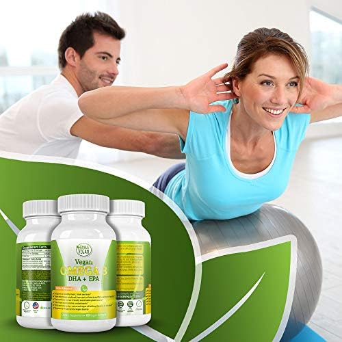 Suplemento POTENT VEGAN OMEGA 3: ¡Mejor que el aceite de pescado! Aceite de algas extraído de agua, DHA, EPA, DPA, No GMO, Mejora sistema inmune, - imagen 5