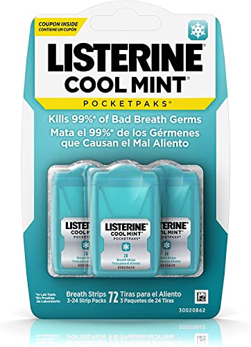 Listerine Cool Mint Pocketpaks, 24 piezas (paquete de 6) - imagen 1