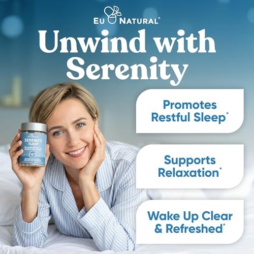 Serenity Sleep Suplemento Natural para Dormir - Mezcla Potente de Magnesio, Raíz de Valeriana y Melatonina - 60 Cápsulas Veganas - imagen 3