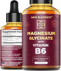 Gotas de Magnesio Glicinato Líquido con Vitamina B6 - Suplemento de Magnesio 500mg y Vitamina B6 100mg | Sin GMO, Sin Gluten | Alivio del Estrés | - imagen 1