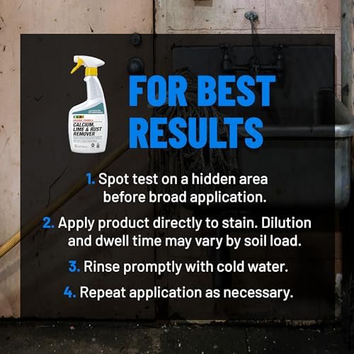 CLR PRO Removedor de Cal, Sarro y Óxido, Botella de Spray de 32 oz, Paquete de 2, Elimina Rápidamente Depósitos de Agua Dura y Manchas de Óxido - imagen 6