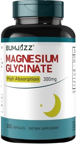 Suplemento de Magnesio Bumjazz - Magnesio Glicinato 300mg - 100% Quelado para Alta Absorción - Suplemento Mineral Vegano - 300 Cápsulas - imagen 1