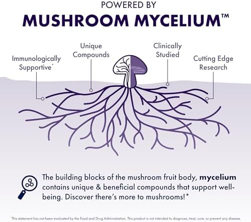 Host Defense MycoBotanicals Polvo para el Cerebro y Cuerpo - Suplemento Digestivo e Inmunológico con Melena de León y Hongo Reishi - 3.5 oz (33 - imagen 4