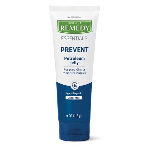 Medline Remedy Essentials Vaselina, 4 oz. Tubo con Tapa de Rosca, Barrera de Humedad para Piel Sensible, Paquete de 12 - imagen 5
