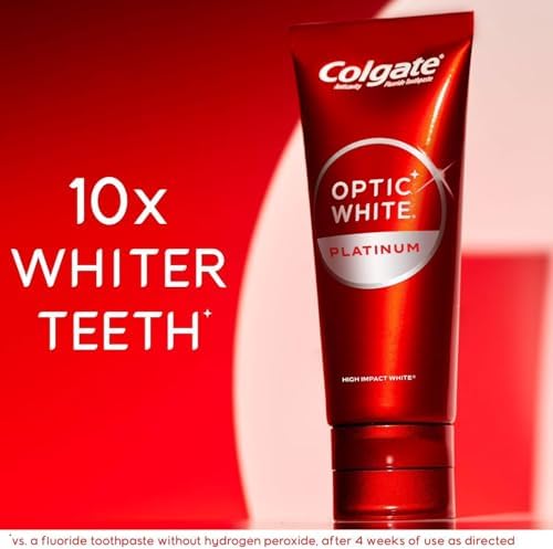 Pasta de Dientes Colgate Optic White High Impact White, Sabor Menta Fresca, 4 Oz, Paquete de 3 Tubos - imagen 2