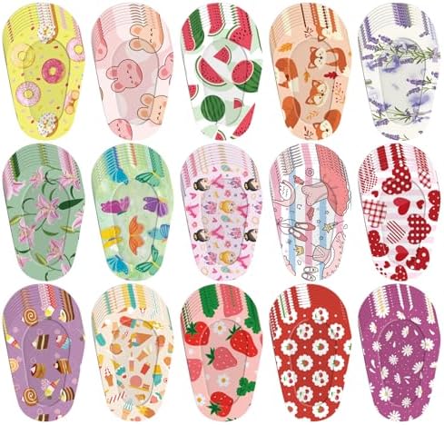 120 Piezas de Parche Adhesivo para Ojos para Niños y Niñas, Algodón Suave y Transpirable, 15 Diseños Lindos, 8 Piezas de Cada Estilo - imagen 1