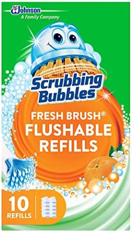Recargas Flushables Scrubbing Bubbles Fresh Brush - Aroma Cítrico - 10 Recargas por Caja - Paquete de 3 Cajas - imagen 3