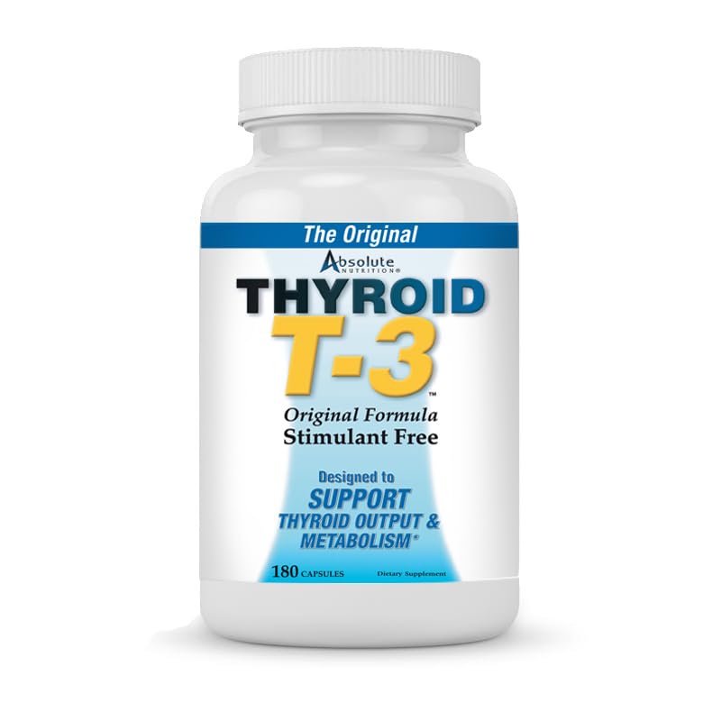 Absolute Nutrition T-3 Radical Metabolic Booster, Cápsulas Sin Sabor para Apoyo a la Tiroides, Aumenta Energía y Enfoque, 180 Cápsulas - imagen 2