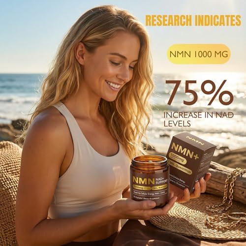 Suplemento de NMN 1000mg, 4 en 1 Liposomal NMN Orgánico Puro con Quercetina, TMG y Alternativa a NMNH, Apoya Energía Celular y Niveles de NAD+, 60 - imagen 2