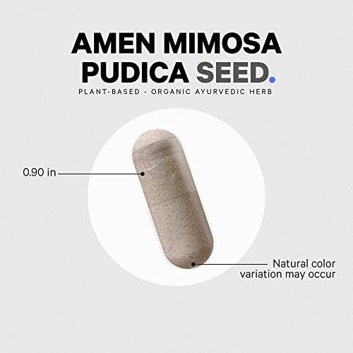 Amen Cápsulas de Semillas de Mimosa Pudica Orgánicas, Suministro para 2 Meses, Suplemento Vegano - Pastillas de Planta Sensible Mimosina - 120 - imagen 8