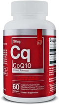 Suplemento CoQ10 100mg en Softgels de Essential Elements para el Corazón, Cerebro y Vascular - Absorción Óptima - 60 Cápsulas, Suministro de 2 Meses - imagen 1