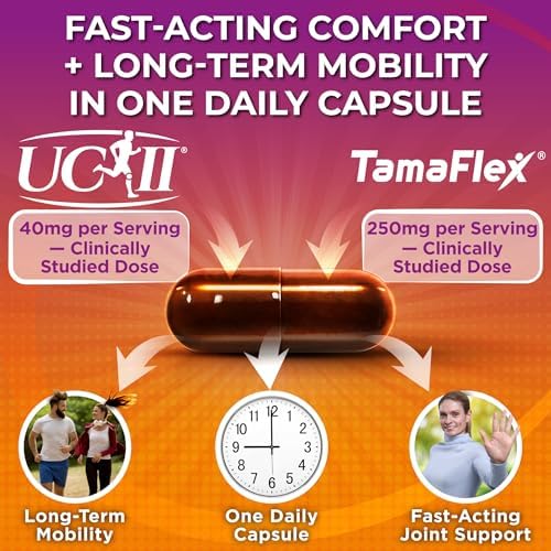Suplemento para las Articulaciones con UC-II® y TamaFlex® – Colágeno Tipo II No Desnaturalizado, Cúrcuma y Tamarindo para la Salud Articular, - imagen 3