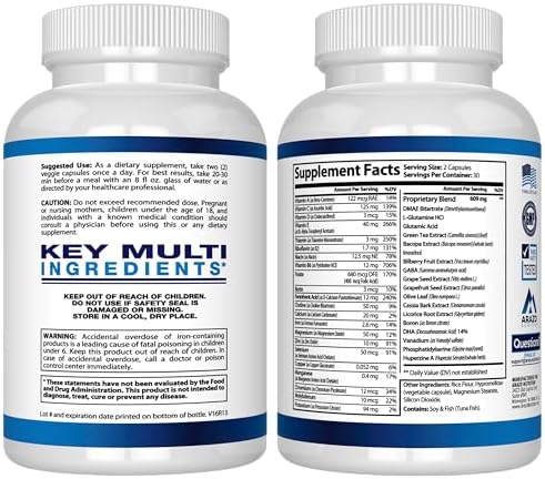 Suplemento Premium para la Función Cerebral Arazo Nutrition – Memoria, Enfoque, Claridad – Nootrópico con DMAE, Bacopa Monnieri, L-Glutamina, - imagen 3