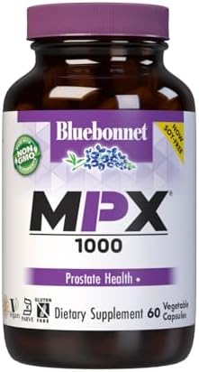 Suplemento para la Salud Prostática BlueBonnet Nutrition MPX 1000 - Con Saw Palmetto, Semilla de Calabaza, Ortiga, Beta Sitosterol y Esteroides - imagen 1