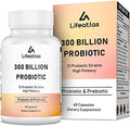 Lifeatlas Probióticos 300 Mil Millones CFU - Para Hombres y Mujeres, 12 Cepas Probióticas Más Prebiótico, Salud Digestiva e Inmunológica - 60 Cápsulas - imagen 1