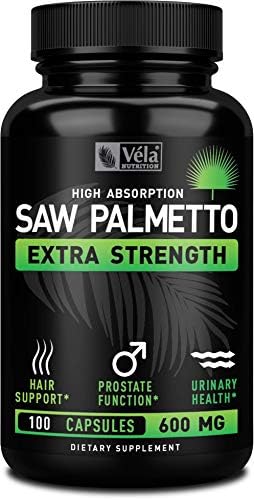 Cápsulas de Saw Palmetto 600mg para Hombres y Mujeres - Suplemento Extra Fuerte Bloqueador de DHT - Apoyo para Próstata y Pérdida de Cabello - 100 - imagen 1