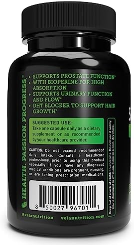 Cápsulas de Saw Palmetto 600mg para Hombres y Mujeres - Suplemento Extra Fuerte Bloqueador de DHT - Apoyo para Próstata y Pérdida de Cabello - 100 - imagen 3