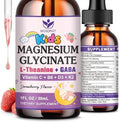 Gotas de Magnesio Glicinato para Niños - Apoyo a la Relajación y Cognición - Suplemento Líquido de 200mg con L-Theanina, GABA, B6, D3, K2 - Sin - imagen 1