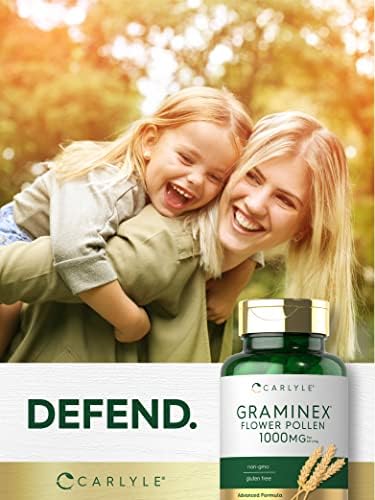 Extracto de Polen de Flores Graminex Carlyle | 1000 mg | 60 Cápsulas | Suplemento No GMO y Libre de Gluten - imagen 6