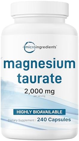 Taurato de Magnesio 2,000mg, 240 Cápsulas | Suplemento Mineral Chelado de Alta Biodisponibilidad | No GMO, Sin Gluten - imagen 1