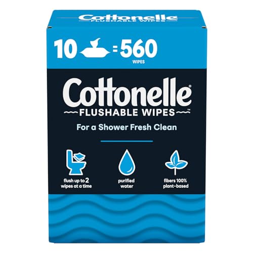 Toallitas Húmedas Desechables Cottonelle Freshfeel - Caja de 560 Toallitas (10 Paquetes de 56 Piezas) - imagen 4