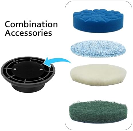 Cabezas de Cepillo Reemplazables TUYU para Limpiador Eléctrico, Paquete de 4 Cabezas y 4 Cepillos Extra, Cepillo Inalámbrico para Limpieza de Baños - imagen 3