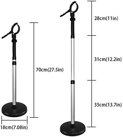 Soporte para Secadora de Pelo HLGOLDLUO, Rotación de 360 Grados, Base Pesada, Soporte de Mano Libre Ajustable para Mostrador - imagen 6