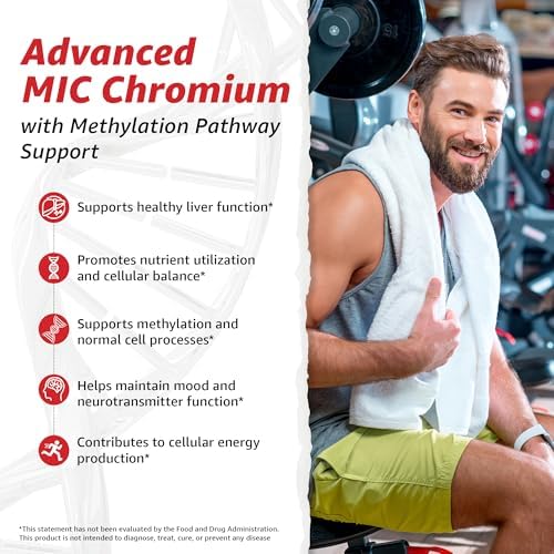 Suplementos de Cromo MIC 10X Health - 60 Cápsulas - Contiene Colina, Inositol y L-Metionina - Suplementos Minerales para Soporte Nutricional Diario - imagen 2