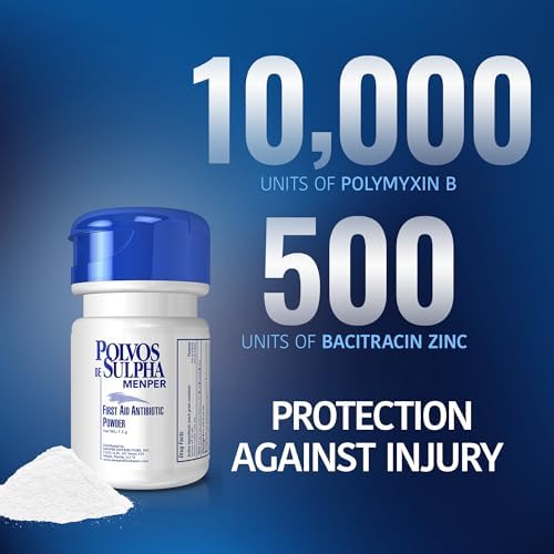 Paquete Menper de Polvos y Pomada de Sulfa – Polvo Antibiótico de ros Auxilios (7.5 g) y Pomada Sanadora (2 oz) – Cuidado de Heridas, Protección - imagen 5