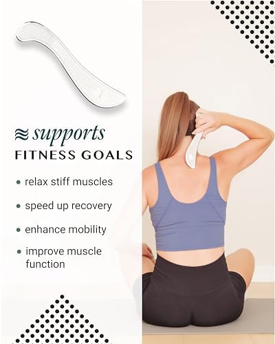 Herramienta de Raspar Muscular con Agarre Antideslizante Patente - Marca Familiar - Herramienta de Liberación Miofascial para Aliviar Tensión - Raspa - imagen 5