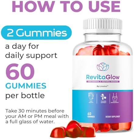 Gomitas RevitaGlow - Suplemento Natural Premium para la Salud de la Piel y el Intestino, 60 gomitas para 1 mes de renovación avanzada - imagen 4