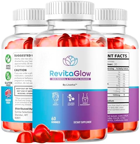Gomitas RevitaGlow - Suplemento Natural Premium para la Salud de la Piel y el Intestino, 60 gomitas para 1 mes de renovación avanzada - imagen 8