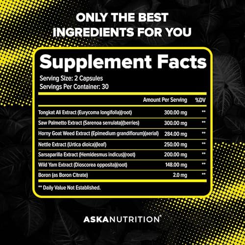 Suplemento Aumentador de Testosterona para Hombres - Mejora el Flujo Sanguíneo Rápidamente - Apoya el Crecimiento Muscular, Fuerza, Energía y - imagen 2