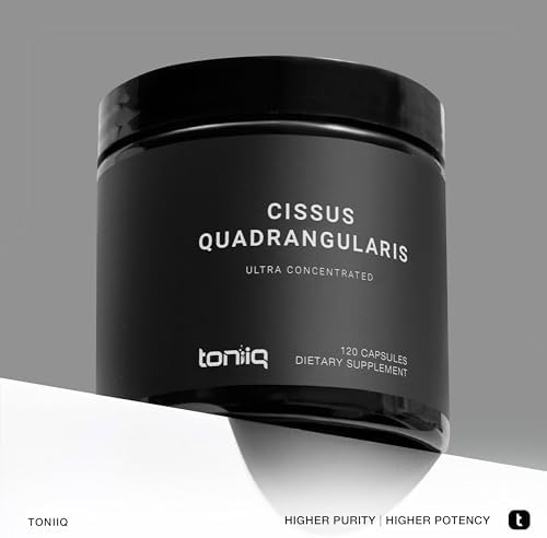 Cápsulas Toniiq de Cissus Quadrangularis - Mín. 40% de Ketosteroides - Suplemento Ultra Potente para Tendones y Articulaciones - Extracto Concentrado - imagen 3