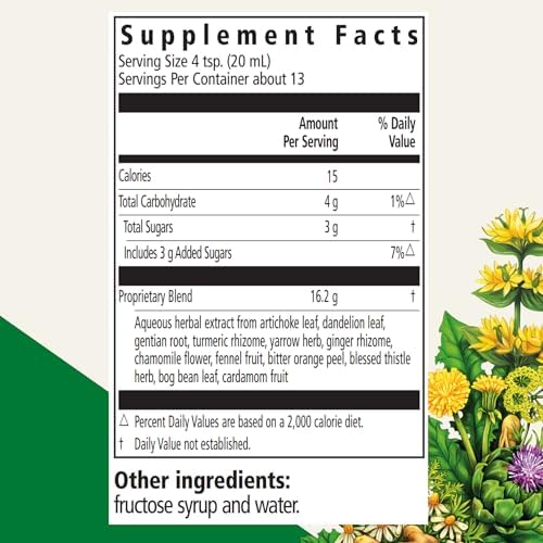 Floradix Gallexier Amargos Herbales - Suplemento Digestivo con Alcachofa, Diente de León, Cúrcuma, Jengibre y Más - Fórmula Líquida - Vegano, No - imagen 2