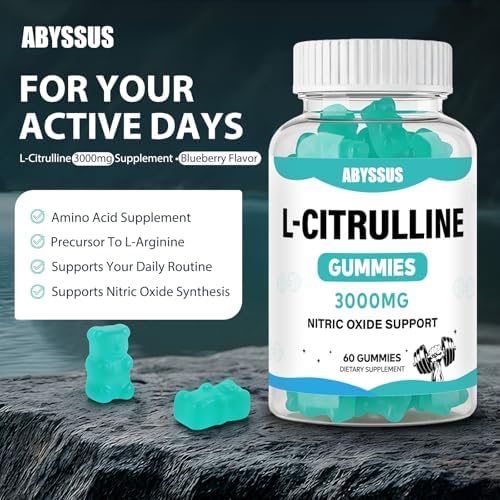 Gomitas ABYSSUS L Citrulina para Hombres 3000mg - Suplemento de Óxido Nítrico para Músculos y Energía, 60 piezas - imagen 2