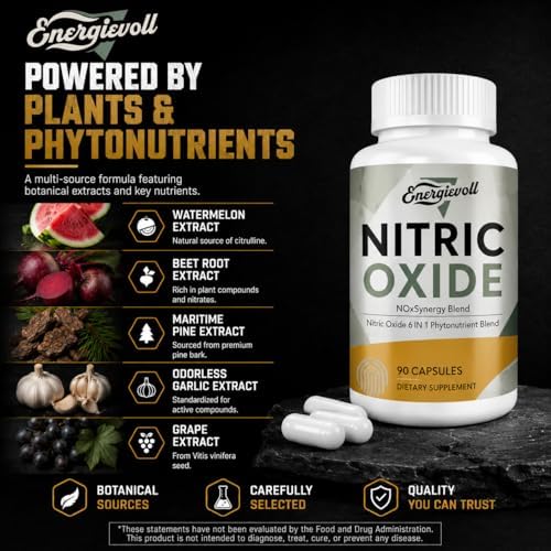 Suplemento de Óxido Nítrico para Hombres - Mezcla de Raíz de Betabel y Fitonutrientes Botánicos con GPLC - Mejora el Flujo Sanguíneo, Oxigenación y - imagen 4