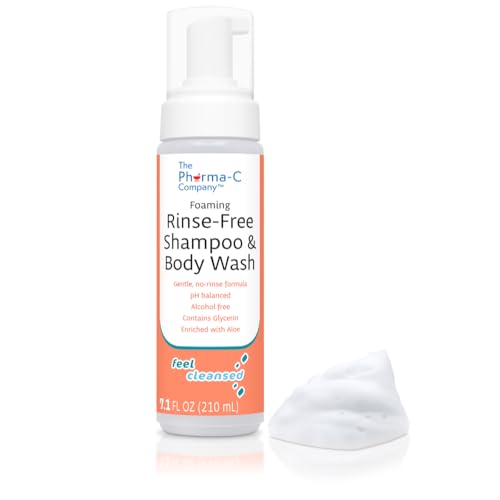 The Pharma-C Company - Champú y Gel de Baño Espumoso Sin Enjuague [Paquete de 6] - Fórmula Suave Probada en Hospitales, Deja el Cabello y Cuerpo - imagen 2
