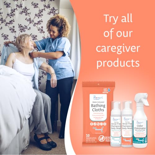 The Pharma-C Company - Champú y Gel de Baño Espumoso Sin Enjuague [Paquete de 6] - Fórmula Suave Probada en Hospitales, Deja el Cabello y Cuerpo - imagen 8