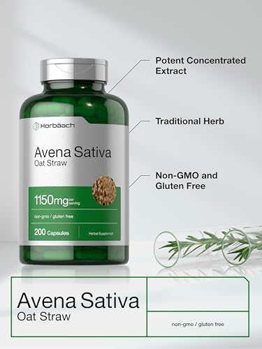 Extracto de Avena Sativa Horbäach | 200 Cápsulas | Extracto de Paja de Avena | Sin OGM, Libre de Gluten - imagen 3