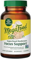MegaFood Suplemento de Hongos Superfood para Enfoque - Cápsulas de Melena de León - Fórmula de Doctor - Suplemento Vegano con Bacopa - 60 Cápsulas, - imagen 1