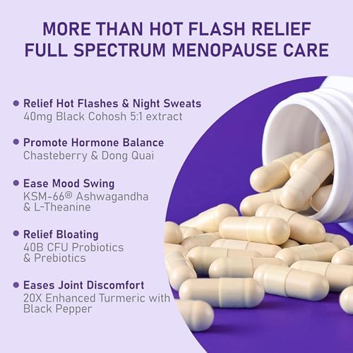 Suplementos VIVI para la Menopausia Juvenil - Extracto de Cohosh Negro 5:1 - Armonía Hormonal para Sofocos, Sudores Nocturnos, Cambios de Humor y - imagen 5
