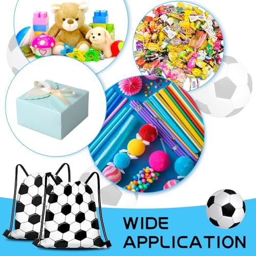Bolsa de Regalo de Fútbol Infankey - 16 Piezas, Mochila de Cuerda para Deportes, Favor de Fiesta y Decoraciones para Almacenamiento de Balones - imagen 4