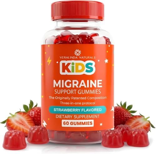 Gomitas para Niños contra Migrañas – Fórmula Original Triple Protocolo, 60 Gomitas con Magnesio, Riboflavina B2 y Feverfew – Suplemento Natural para - imagen 1