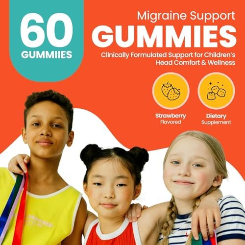Gomitas para Niños contra Migrañas – Fórmula Original Triple Protocolo, 60 Gomitas con Magnesio, Riboflavina B2 y Feverfew – Suplemento Natural para - imagen 3